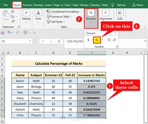 how to add a 5 percent increase in excel