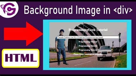 How To Add A Background Image To A Div In