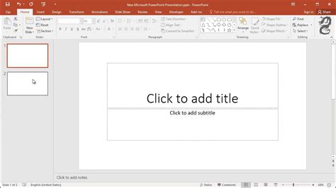 How To Add A Blank Slide In Powerpoint 2016