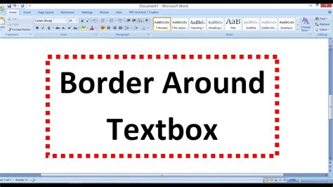 How To Add A Border Around Text In Microsoft Word