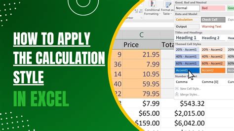 how to add a calculation on excel