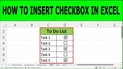 How To Add A Check Box In Excel Sheet