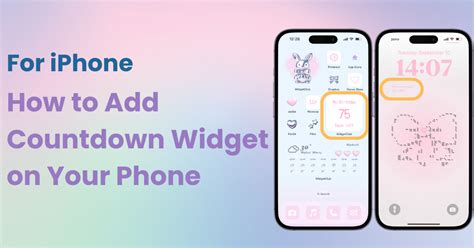 how to add a countdown widget on iphone free