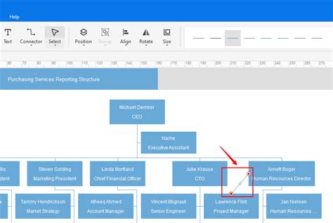 how to add a dotted line in powerpoint org chart