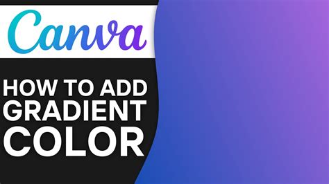 how to add a gradient color in canva