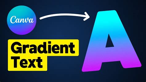 how to add a gradient in canva text