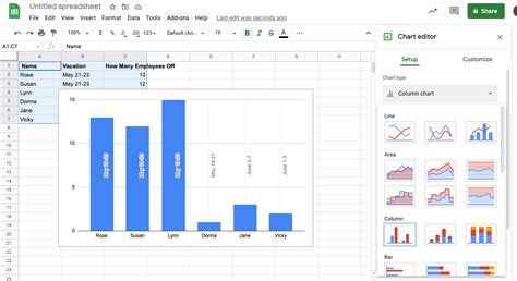 how to add a graph in google docs ipad
