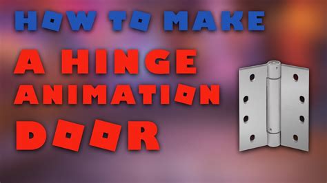 How To Add A Hinge In Roblox Studio 2021