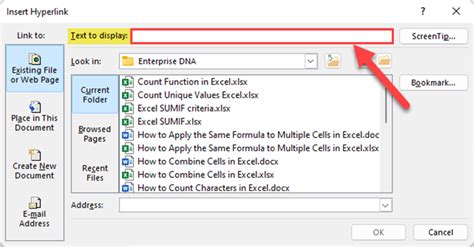 how to add a hyperlink to a text box in excel