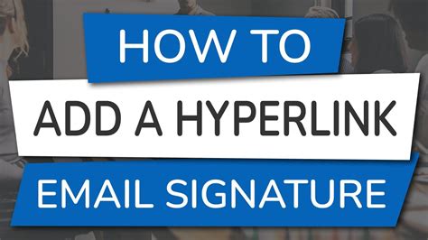 how to add a hyperlink to an email signature image