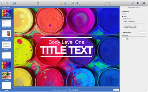 How To Add A Master Slide In Keynote