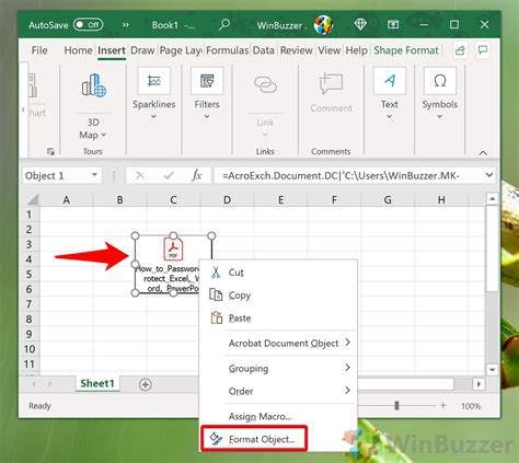 how to add a pdf link to an excel spreadsheet