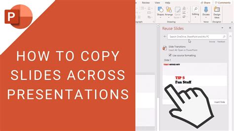 how to add a powerpoint slide from one presentation to another