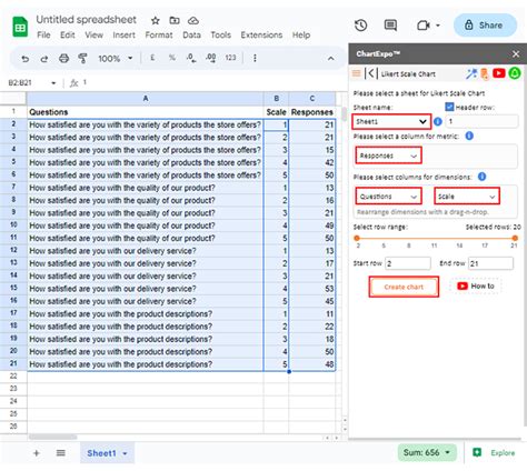 how to add a rating scale in google sheets