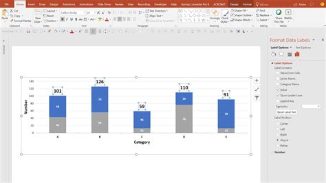 how to add a second data label in powerpoint