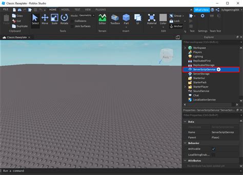 how to add a server script in roblox studio