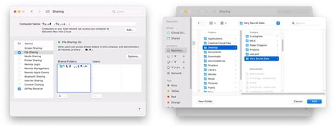 how to add a shared folder in mac