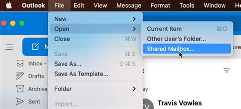 how to add a shared mailbox in mac mail