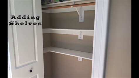 how to add a shelf to a wardrobe