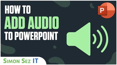 how to add a sound to a powerpoint presentation
