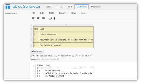 How To Add A Table In Markdown