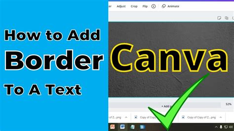 How To Add A Text Border In Canva