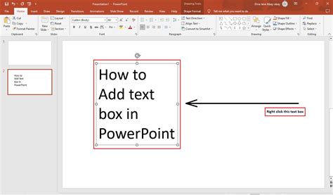 how to add a text box to a picture in powerpoint
