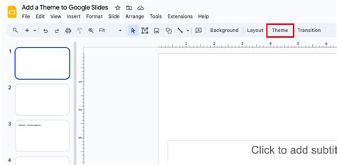 how to add a theme to google slides on ipad