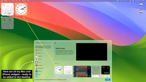 how to add a time widget on mac