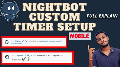 How To Add A Timer To Nightbot