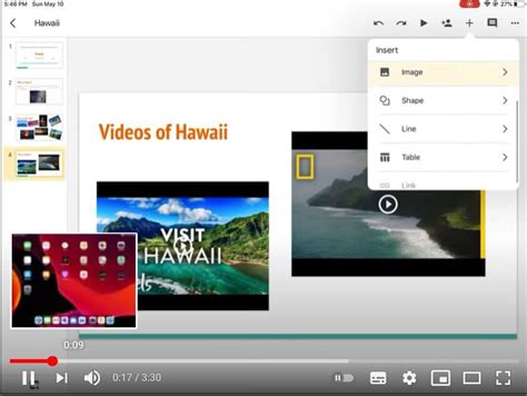 how to add a youtube video to google slides on iphone