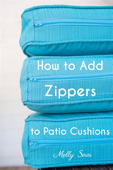 How To Add A Zipper To A Cushion