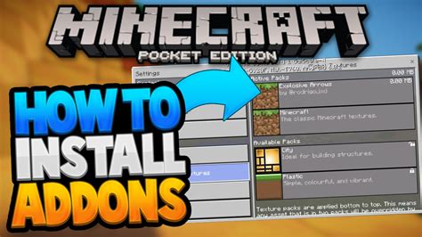 how to add addons to mcpe