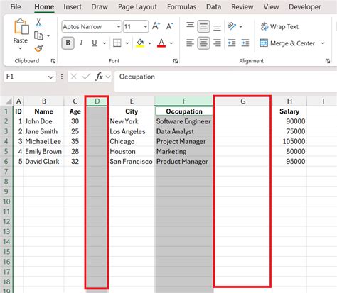 how to add another column in excel sheet