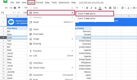 how to add another row in google sheets