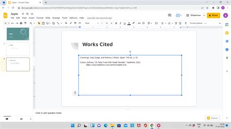 how to add apa citations in google slides