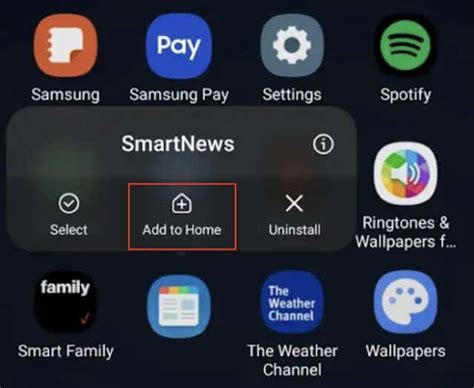 how to add app icon on home screen android