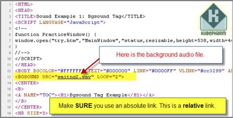 How To Add Audio In Background In Html
