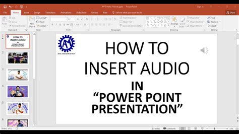 how to add audio to powerpoint for all slides in mobile