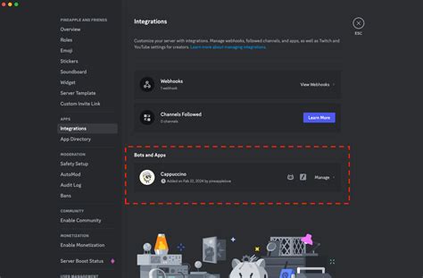 how to add authorized apps in discord