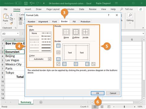 How To Add Background Border In Excel