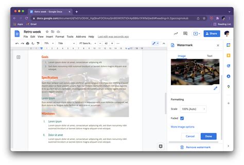 how to add background image in google docs