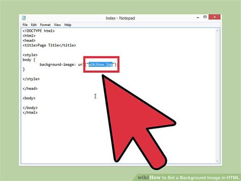 how to add background image in html using url