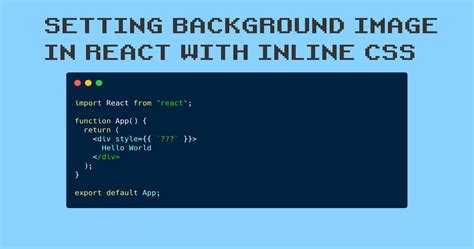 how to add background image in html without using css
