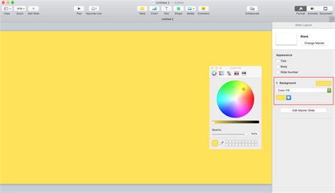 How To Add Background Image In Keynote