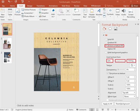how to add background image in powerpoint presentation