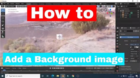 how to add background in blender 4.3