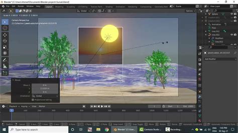 how to add background scene in blender
