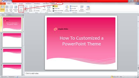 how to add background theme in powerpoint