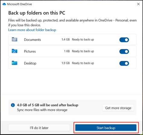 How To Add Backup Folder In Onedrive